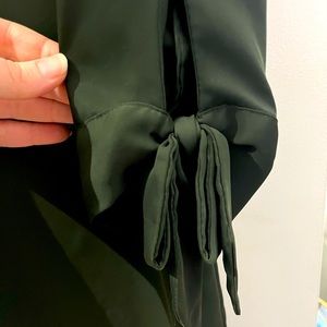 H&M green silky dress, size 8